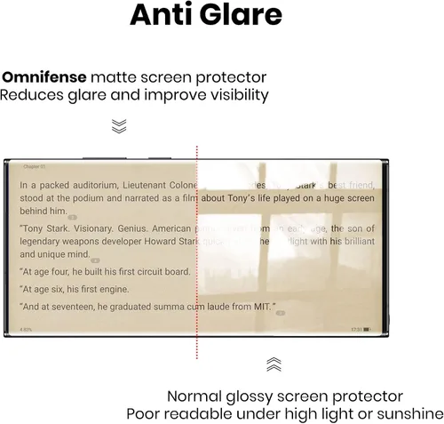 Miniatura 4 de Protector de pantalla para Galaxy Note 20, película suave de privacidad mate (no vidrio templado), superficie de acabado mate, antirreflejos, 2