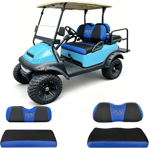 Miniatura 11 de 10L0L Juego de fundas de asiento delantero y trasero para carrito de golf para Club Car DS/Precedent/Onward/Tempo y Yamaha G29/Drive 2, elegantes