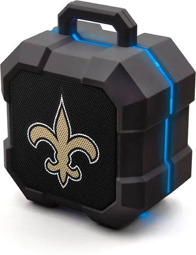 Miniatura 5 de SOAR NFL Shockbox - Altavoz Bluetooth inalámbrico LED, resistente al agua, IPX4, 5.0 Bluetooth con más de 5 horas de tiempo de reproducción, pequeño