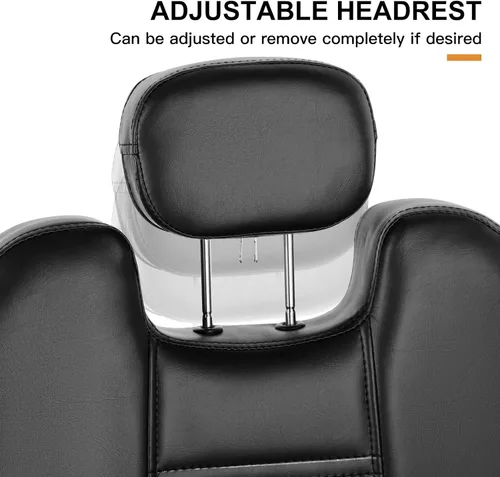 Miniatura 8 de Artist hand Sillas de barberos, silla reclinable hidráulica de alta resistencia, muebles de spa, asiento extra ancho, equipo de peluquería