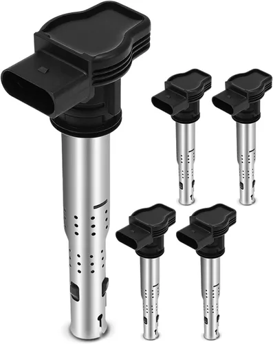 YHTAUTO Juego de 5 bobinas de encendido de repuesto para Volkswagen Jetta 2005-2014, Passat 2012-2015, Golf 2010-2014, Beetle 2006-2014, Rabbit