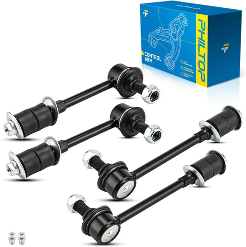 Miniatura 238 de PHILTOP Kit de suspensión delantera de 10 piezas, brazos de control inferiores con juntas de bola, eslabones de extremo de barra estabilizadora