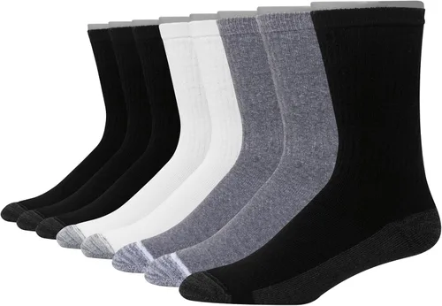 Miniatura 14 de Hanes Calcetines acolchados Max para hombre, absorben la humedad con control de olores, paquete múltiple