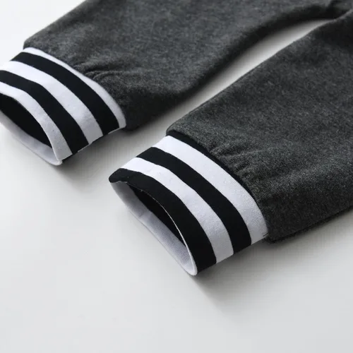 Miniatura 7 de KuKitty Conjunto de 3 piezas de ropa para bebé recién nacido, mameluco de manga larga + pantalones + sombrero