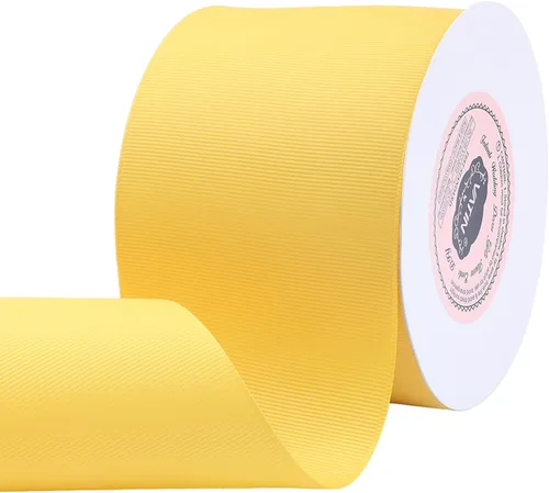 Miniatura 246 de Vatin - Rollo de cinta de grogrén, rollos de 25-50 yardas, perfecto para decoración de bodas, coronas, baby showers, envolturas de paquete de regalo