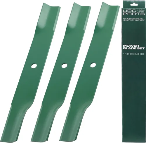 Miniatura 17 de UDC Parts GY20852 Hojas de corte de 48 pulgadas para John Deere D140 E140 S140 Z355E GX21784 GX21786 S170 E170 LA130 LA145 D160 S160 E160 E150 D155