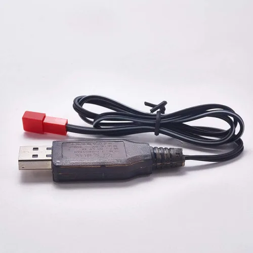 Miniatura 2 de Fielect 1 unids JST-2P Cable cargador USB 4.8v 250MA salida Ni-Cd Ni-Mh batería para RC excavadora RC coches