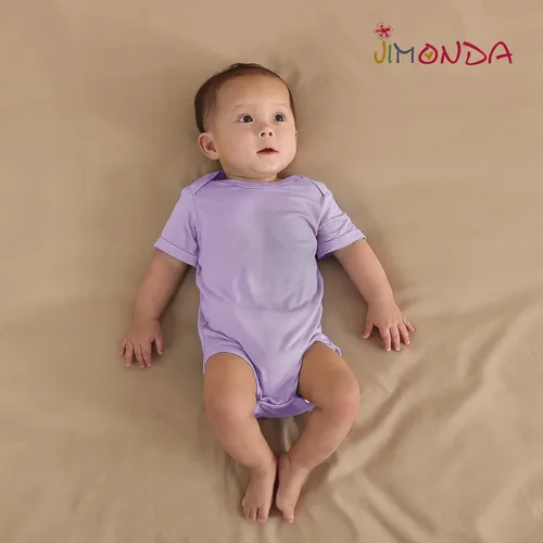 Miniatura 15 de Jimonda Body de rayón de bambú de manga corta para bebés, niños y niñas, trajes suaves para recién nacidos