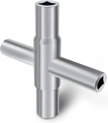 Miniatura 8 de Llave de cierre de agua Sillcock de 4 vías, 1 paquete, acero 40 Cr