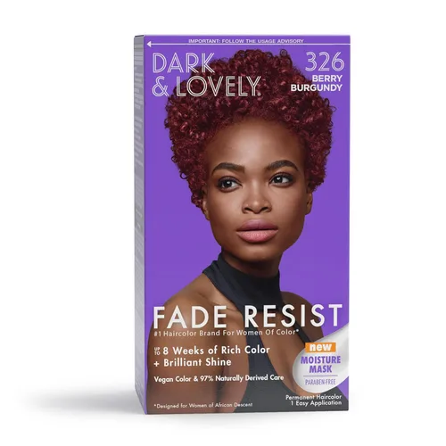 SoftSheen-Carson Dark and Lovely Fade Resist - Tinte permanente y acondicionador para el cabello, de color intenso, cubre hasta el 100% de las