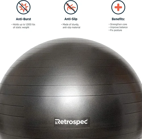 Miniatura 4 de Retrospec Bola de ejercicio Luna Azul Océano 2020