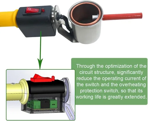Miniatura 5 de Vaporizador de ácido oxálico, ácido oxálico atomizando equipo de apicultura para el tratamiento de ácaros de la colmena para abejas 12V 180W