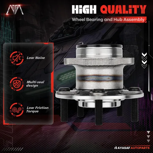 Miniatura 3 de 512333 [2 unidades, 4X4 4WD solamente] Conjunto de cojinete de cubo de rueda trasera para Dodge calibre 2007-2008, para Jeep 2007-2017