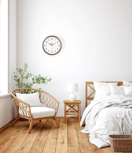 Miniatura 3 de Bernhard Products Reloj de pared de 30 cm, silencioso, sin tictac, movimiento de cuarzo de calidad, funciona con pilas, redondo, fácil de leer