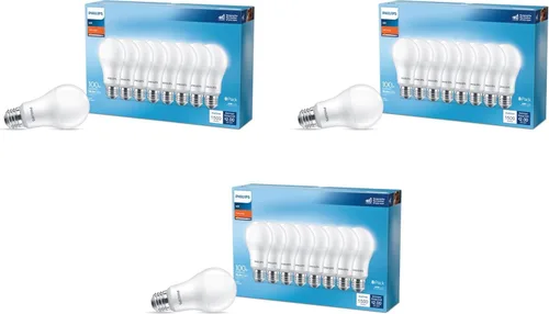 Miniatura 16 de Philips - Bombilla LED A19 equivalente a 75 vatios, no regulable, E26, luz blanca suave (2700 K), paquete de 16