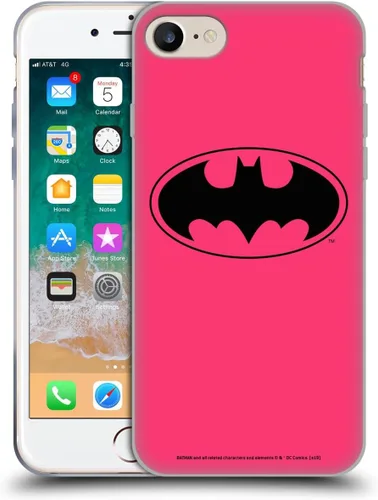 Miniatura 280 de Head Case Designs Funda de gel con licencia oficial de Batman DC Comics Bat Signal Logos [protección de grado militar] compatible con Apple iPhone 7