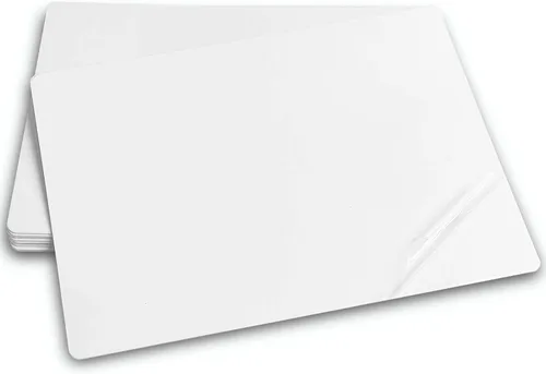 Miniatura 7 de Espacios en blanco de sublimación de aleación de aluminio 100X150X0.2.559 in 10PCS Metal Photo Signs Placas de esquinas redondas (blanco perla)
