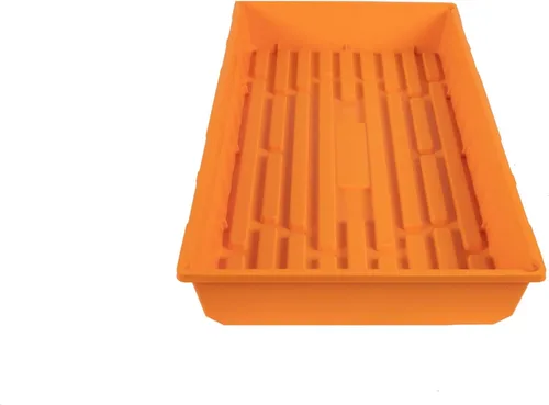Miniatura 14 de SUNPACK Bandeja de inicio de semillas de plástico de 10 x 20 pulgadas, color negro, 2.5 pulgadas, sin agujeros de drenaje, ideal para invernaderos