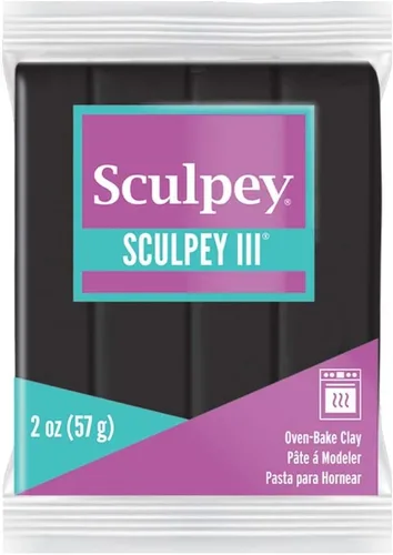 Sculpey Iii arcilla polimérica 2oz-negro