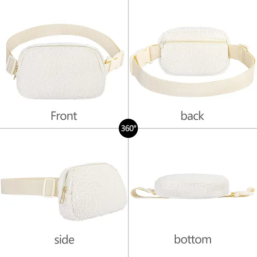 Miniatura 74 de Riñonera cruzada para mujeres y hombres, bolsa para cinturón para senderismo con correa ajustable, riñonera para correr, entrenamiento, deportes