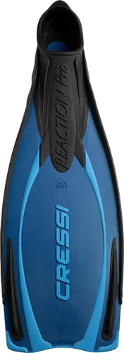 Miniatura 4 de Cressi Aletas de buceo y snorkel para adultos, potentes aletas de bolsillo para pies completos, Reaction Pro: fabricadas en Italia 2-Azul