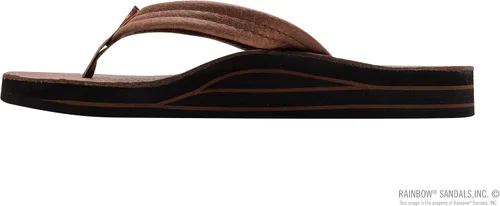 Miniatura 2 de Rainbow Sandals Cuero de lujo para mujer, soporte de arco de doble capa con correas medianas de 34 pulgadas