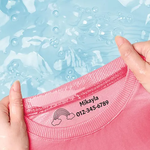 Miniatura 2 de Sello con nombre para ropa, para niños, sello de nombre para ropa, patrón de dibujos animados, sello de nombre personalizado, 6 patrones