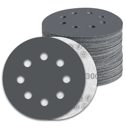 Miniatura 32 de 2 almohadillas de repuesto para lijadora de 5 pulgadas, 8 agujeros de gancho y bucle con 3 orificios para tornillos para lijadora orbital aleatoria