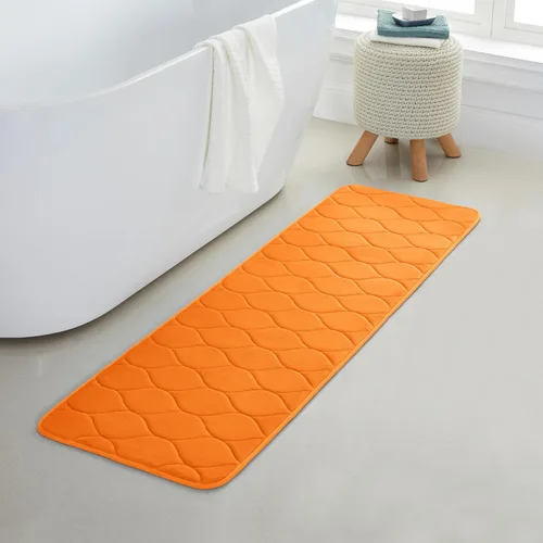 Miniatura 13 de Yafa Home Fashion 1 alfombra de baño de 17 x 24 pulgadas, espuma viscoelástica, absorbente de agua y antideslizante, color negro