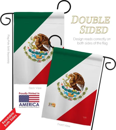 Miniatura 5 de Nacionalidad México Garden House Banderas Set Regional Nación Internacional Mundo País Particular Área Pequeña Decorativa Patio Banner Doble Cara
