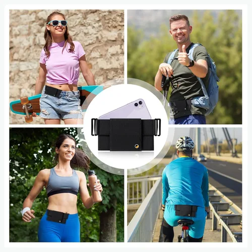 Miniatura 7 de Zerone - Cartera invisible, unisex, invisible, deportiva, para mujeres y hombres, bolsa ultraligera para tarjetas y teléfono 2023 (M: 6.102 in)