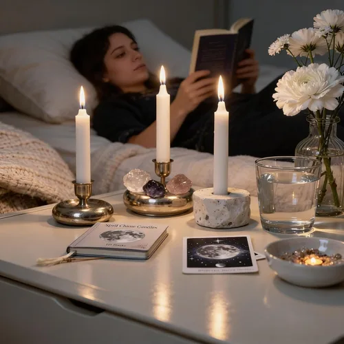 Miniatura 7 de Viyffo Paquete de 20 velas cónicas blancas, mini velas sin goteo de 4 pulgadas, sin perfume, tiempo de combustión de 1.5 horas para rituales