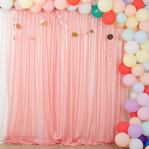 Miniatura 50 de ShinyBeauty PHOTOBOOTH - Fondo de tela de lentejuelas, telón de fondo de boda, telón de fondo óxido, cortinas de lentejuelas, cortinas de Negro