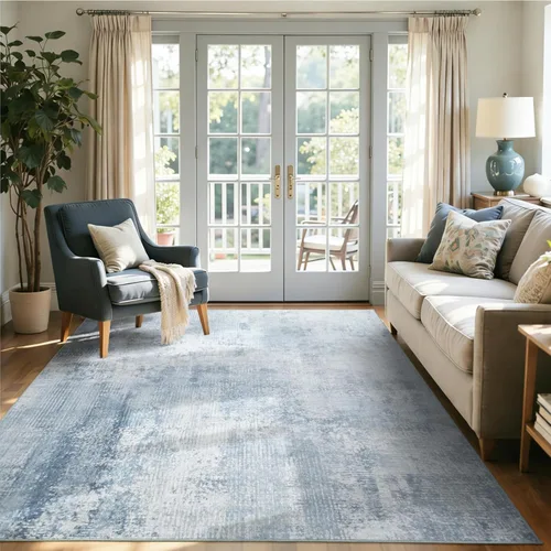 Miniatura 37 de Alfombra de pasillo lavable de 2 x 6 pies, antideslizante, de pelo bajo, alfombra de área de cocina, alfombra suave y larga para entrada, alfombra