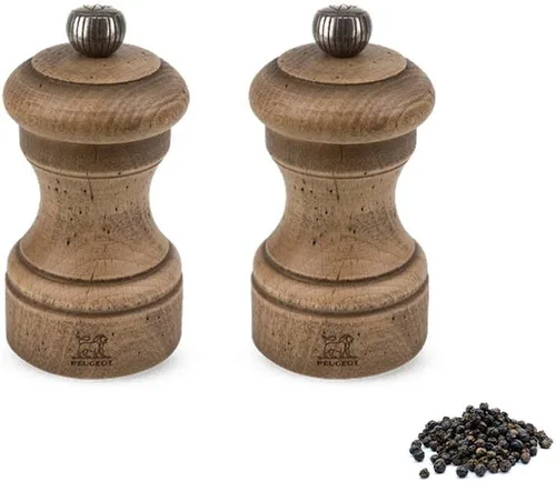 Miniatura 2 de Peugeot Bistro Antique Duo 4 pulgadas, molinillo de sal y pimienta de madera de haya envejecida