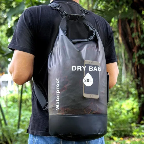 Miniatura 3 de Waterproof Dry Bag Backpack for Kayaking & Paddle Boarding - Lightweight Roll Top Dry Storage with Phone Case for Swimming, Boating, Beach, Camping