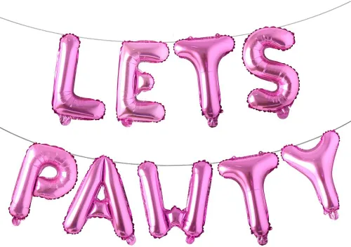 Miniatura 12 de Globos de papel de aluminio de 16 pulgadas para perros y mascotas, 9 unidades, globos de feliz cumpleaños para mascotas, juego de suministros de Azul