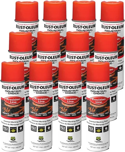 Miniatura 36 de Rust-Oleum 203023 Industrial Choice - Pintura en aerosol para marcado a base de disolvente invertido, 17 onzas, verde fluorescente
