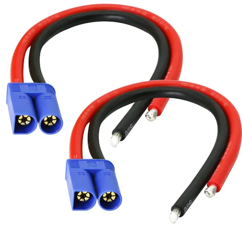 EC5 Adaptador de cable macho, EC5 macho conector banana con 7.9 in 10 awg de silicona (paquete de 2 unidades)