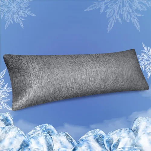 Miniatura 12 de Fittia Fundas de almohada refrescantes para personas que duermen con calor, paquete de 2 fundas de almohada transpirables con cremallera oculta, Azul