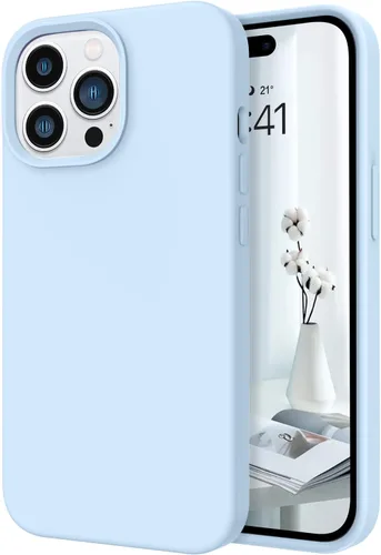 Miniatura 11 de Telaso Funda compatible con iPhone 14, silicona líquida de gel suave de goma, funda delgada y fina con forro de microfibra, funda protectora
