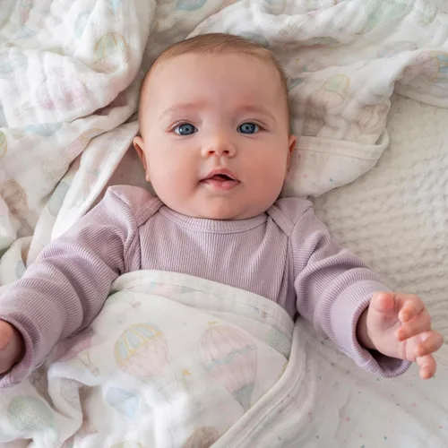 Miniatura 3 de aden + anais Manta de muselina 100% algodón orgánico para bebé, ropa de cama de cuna para recién nacidos y niños pequeños, cobija de guardería