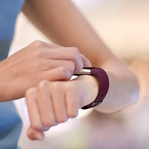 Miniatura 2 de Paquete de 6 correas deportivas compatibles con Fitbit Charge 2, pulseras de repuesto ajustables para mujeres y hombres, pequeñas y grandes