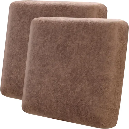 Miniatura 15 de Fuloon Fundas de cojín impermeables para asiento 2 piezas, fundas elásticas para cojín de sofá, fundas para sofá, protector de muebles lavable
