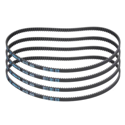 Miniatura 76 de uxcell 4pcs HTD-3M correa dentada de goma 60 dientes, 7.087 in de longitud de paso x 0.236 in de ancho x 0.094 in de altura, correa de distribución