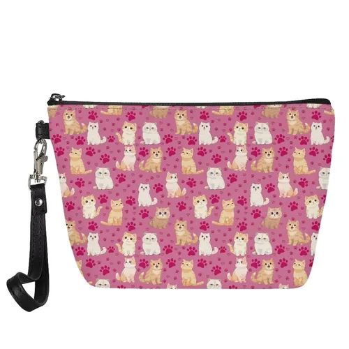 Miniatura 18 de Mumeson Patrón personalizado para mujer, bolsa de cosméticos de viaje, estuche de maquillaje, organizador de neceser de tocador