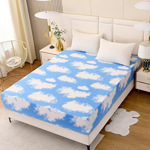 Miniatura 9 de Sábana bajera ajustable con bolsillo profundo para niños y niñas, cama individual, sábanas de tela gruesa con estampado de dinosaurios