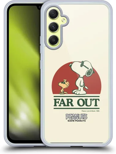 Miniatura 401 de Head Case Designs Funda de gel Woodstock 50th con licencia oficial de Peanuts Snoopy Guitar 1969 [protección de grado militar] compatible