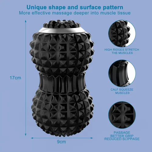Miniatura 3 de Uppye Pelota de masaje vibratoria para aliviar el dolor, pelota de movilidad para terapia física y recuperación de entrenamiento, herramientas