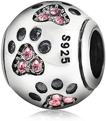 Miniatura 3 de Cuentas con forma de para de perro de plata esterlina 925 para cadena de serpiente de 0.11